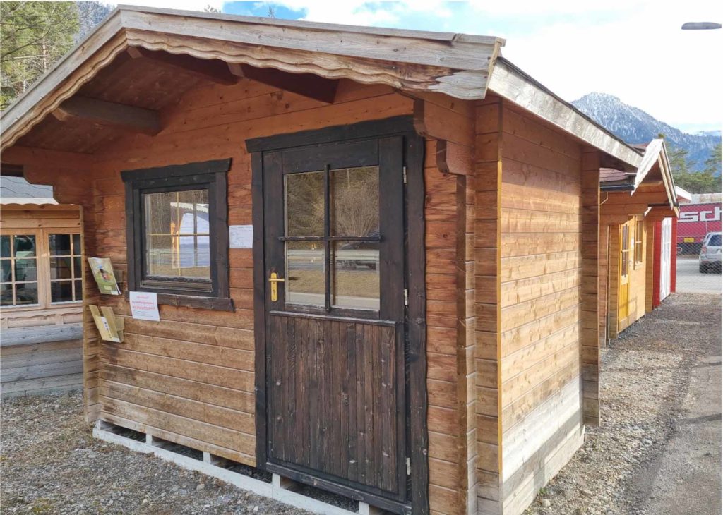 Mustergartenhaus für Massanfertigung - WS 45 mm, Isolierverglasung mit Messing- oder Holzsprossen