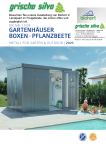 Gartenhäuser Metall Biohort 2023